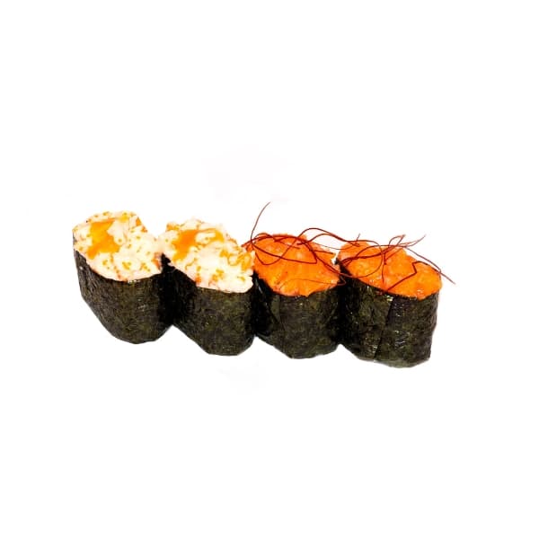 Salmon-Shrimp Gunkan